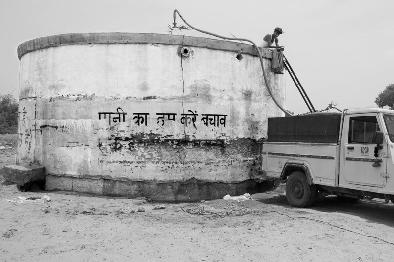 Human Right to Water in India - An unmaintained and illegible water IEC message for community sensitization in Bikaner district, Rajasthan